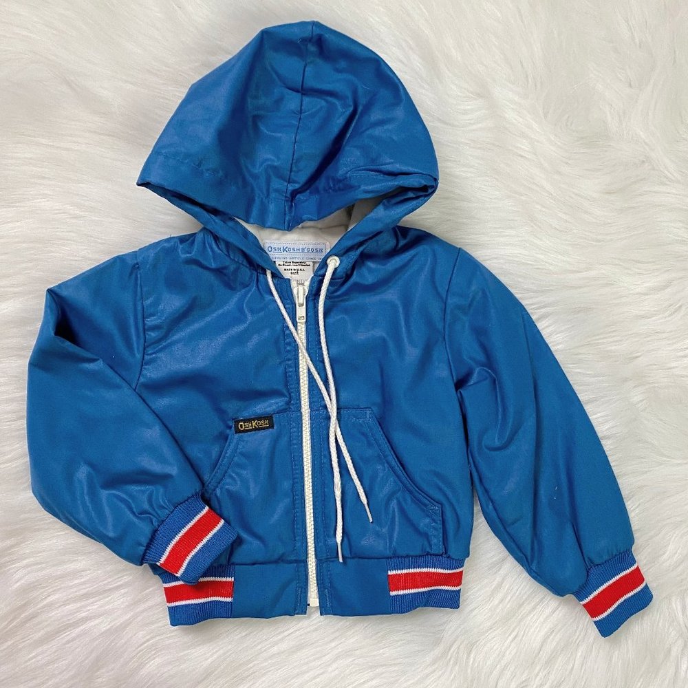 Vintage 80s Osh Kosh Boys Blue Spring Jacket 24M